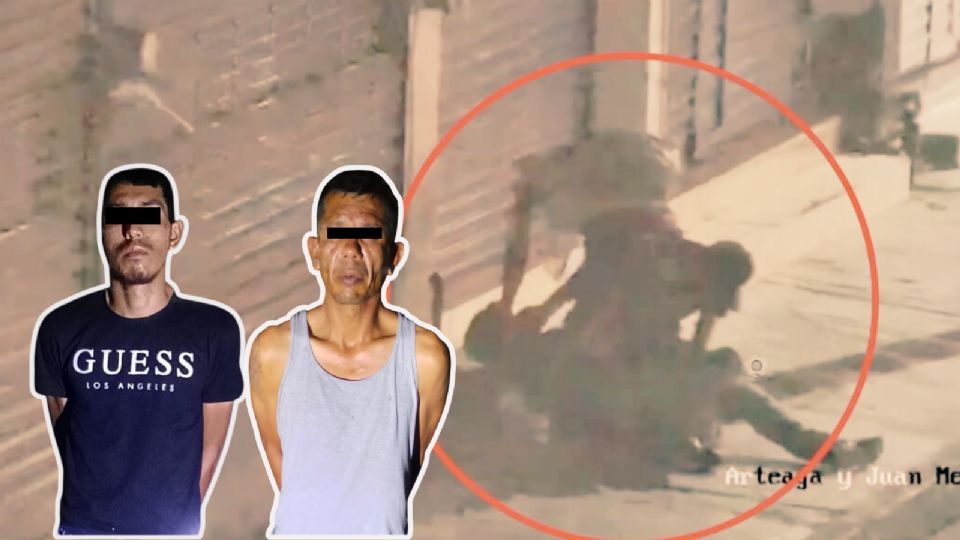 Los dos presuntos ladrones fueron captados por cámaras del C4 y detenidos minutos después.