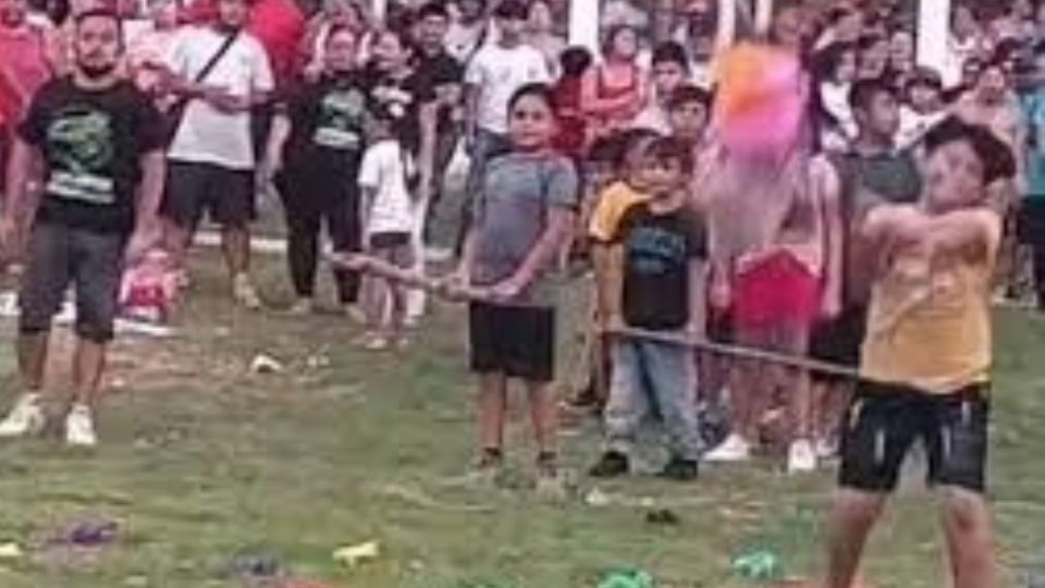Un festejo con una piñata causó indignación en Campeche