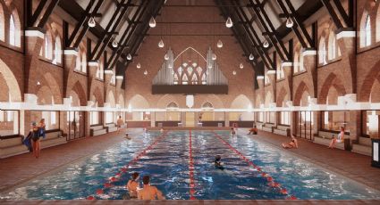 Caminar sobre el agua: así es la iglesia convertida en alberca en Heerlen