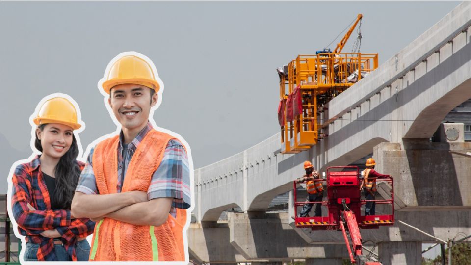 La monumental viga de acero y concreto unirá las Líneas 4 y 6 del Metro.