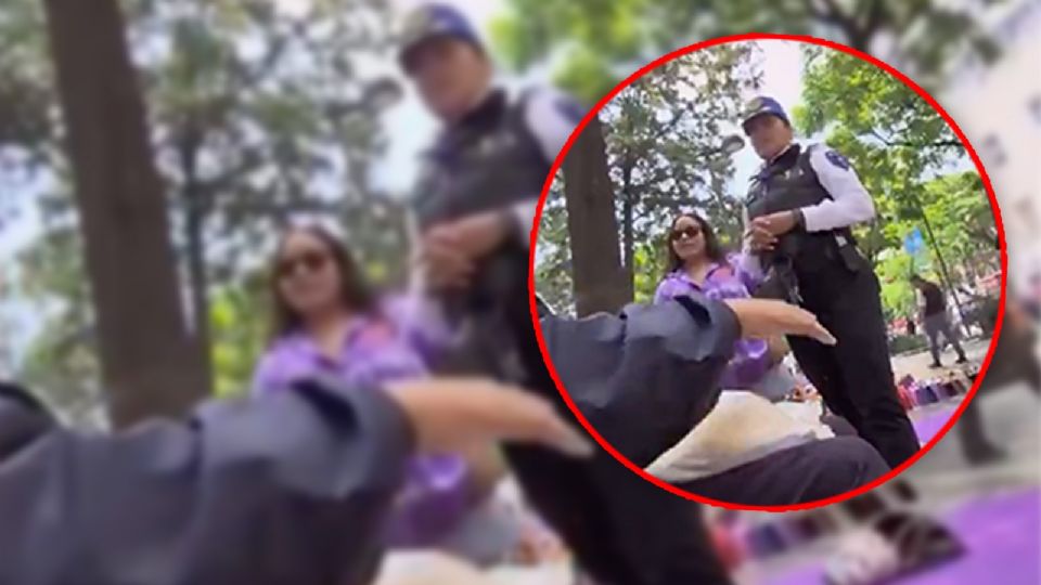 “Lady Alameda” desata controversia tras acusar a un hombre de acoso en la Alameda Central.