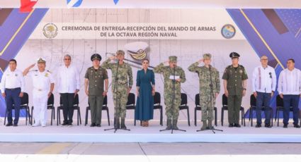 Gobernadora Evelyn Salgado asiste al cambio de mando en la Octava Región Naval