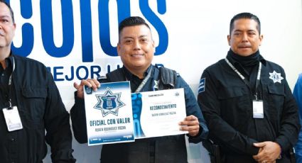 Reconocen a policía que salvó a mujer atragantada en San Nicolás