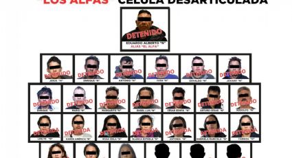 Desarticulan al grupo criminal Los Alfas, operaba en el Valle de Toluca