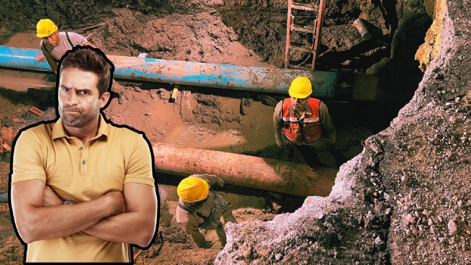 Personal de Agua y Drenaje concluyó la reparación de la fuga en Valle Oriente; la apertura de la vialidad está prevista para la mañana del miércoles.