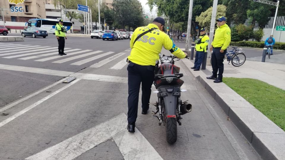 El dispositivo se concentró en los entronques de la avenida Paseo de la Reforma y la calle Violeta.
