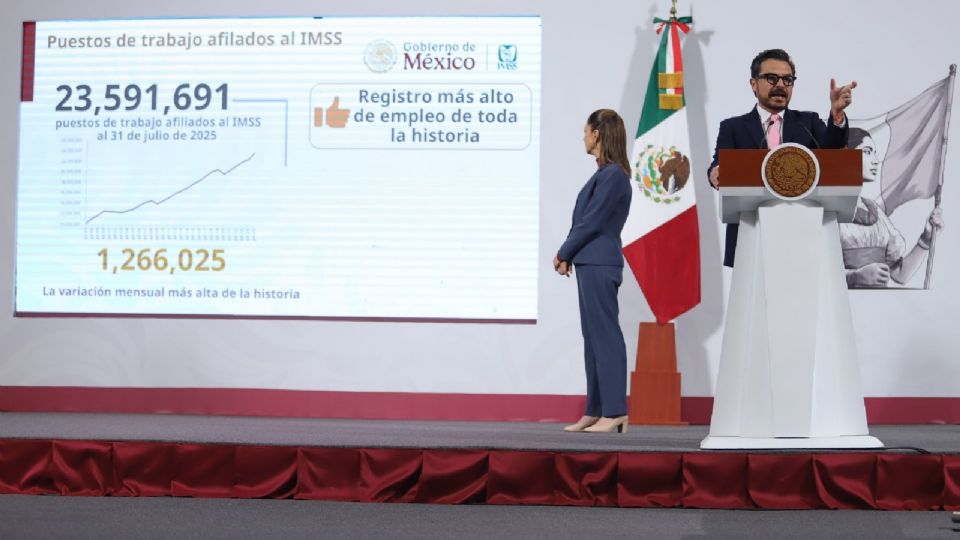Las cifras indican que en julio se registraron un millón 291 mil 365 puestos de trabajo ante el IMSS.