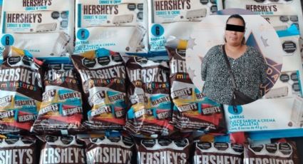 Detienen a mujer por robar 20 bolsas de chocolates; monto asciende a más de 2 mil pesos