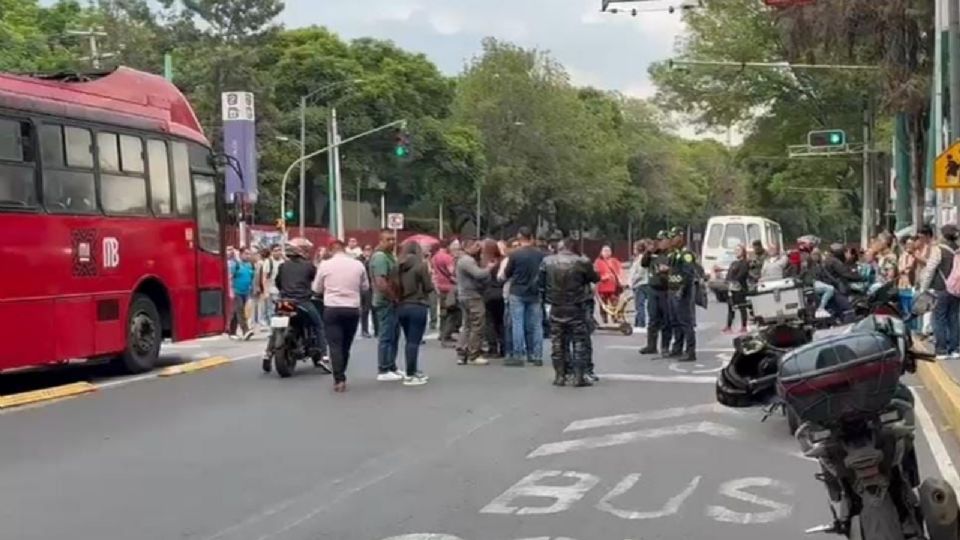 Bloqueo en Iztacalco.
