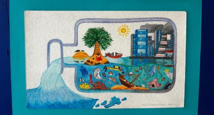 Niñas y niños expresan su preocupación por contaminación del mar