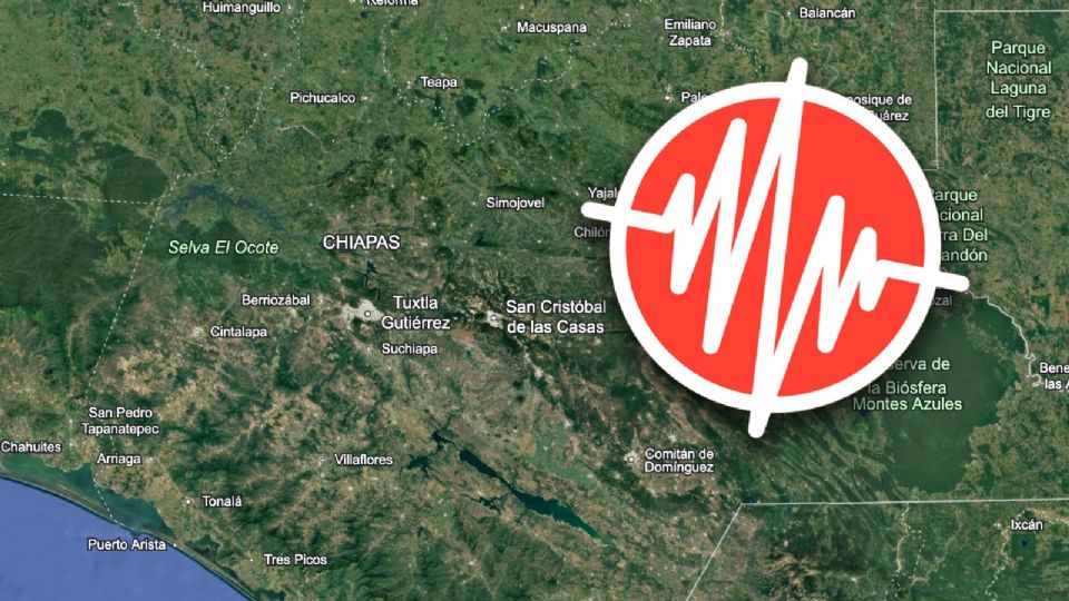 Se registra sismo en Chiapas.