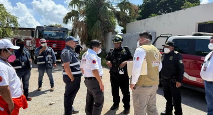 Atienden fuga de amoniaco en el centro de Mérida