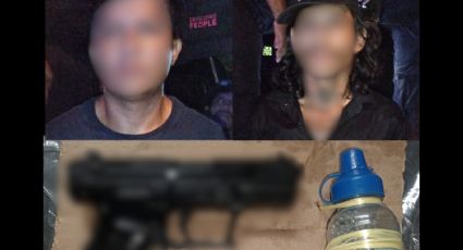 Dos detenidos y una replica de arma asegurada en el centro de Mérida