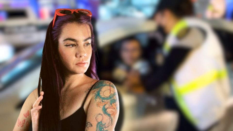 Detienen a “La Beba”, hermana de Gala Montes, durante un alcoholímetro en CDMX.