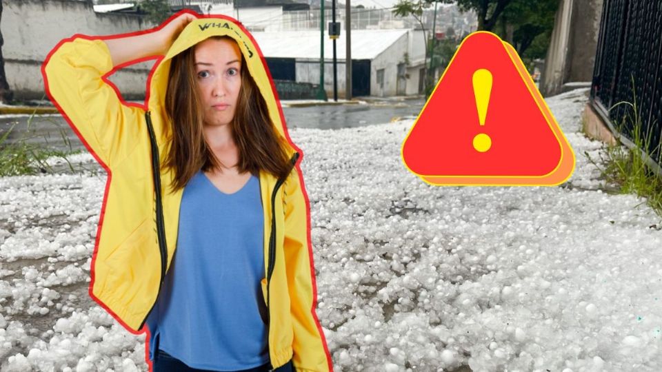 Emiten alerta roja por lluvias fuertes y posible caída de granizo en CDMX