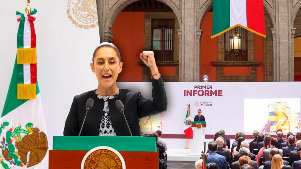 Claudia Sheinbaum destacó avances sociales en su primer informe.
