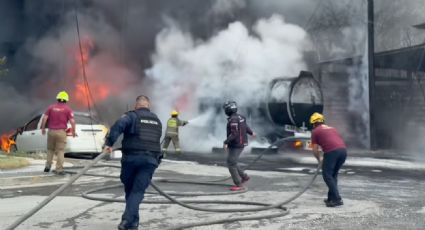 Explosión en fábrica de Escobedo provoca fuerte incendio visible desde varios municipios