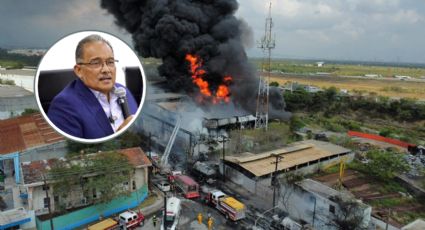 Piden evitar transitar zona del Parque Industrial por incendio en Escobedo