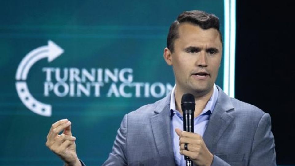 Comentarista y activista conservador Charlie Kirk, aliado de Trump, que recibió un disparo en una universidad de Utah.