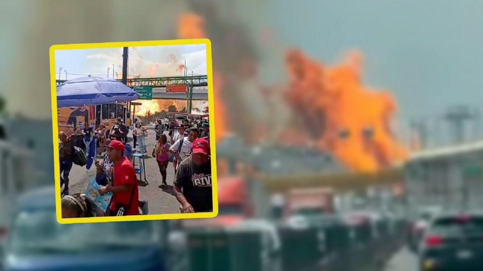 La explosión de una pipa de gas LP en calzada Ignacio Zaragoza dejó al menos 18 heridos, según la jefa de Gobierno, Clara Brugada.