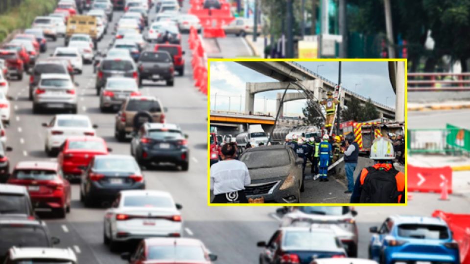 Las autoridades recomiendan usar vías alternas tras la explosión de una pipa de gas hoy en Iztapalapa.