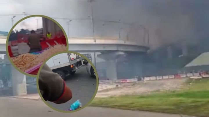 VIDEO | así trasladaron de emergencia en moto a niña quemada por la explosión de pipa en Zaragoza