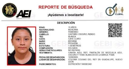 Desaparece adolescente de 15 años en Guadalupe, es estudiante de la Prepa 15 de la UANL