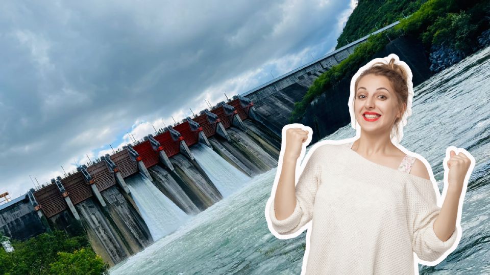 La presa La Boca en Santiago, Nuevo León, supera el 100% de su capacidad tras las recientes lluvias en la región, según informó la Comisión Nacional del Agua.