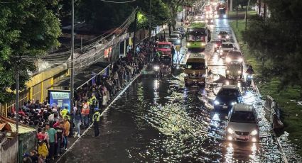 Fuertes lluvias dejan encharcamientos e inundaciones en zonas de la CDMX