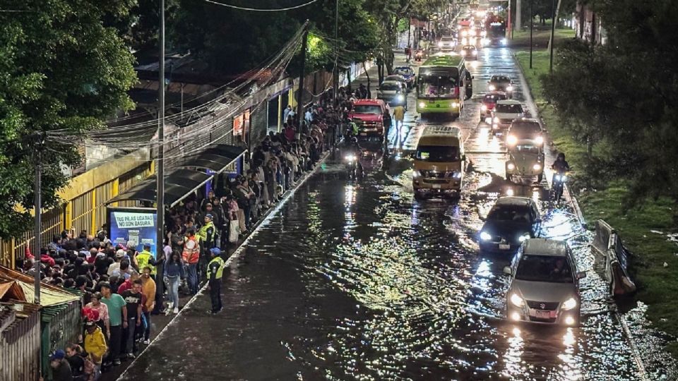 Fuertes lluvias de este domingo.
