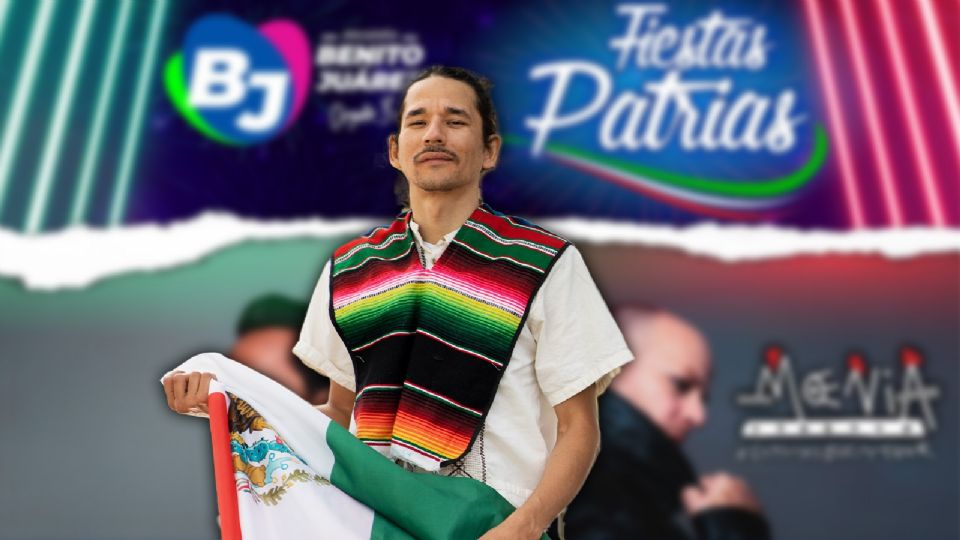 Hay varios artistas que se presentarán este 15 de septiembre en la explanada de la alcaldía Benito Juárez.