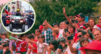 Familias disfrutan del Desfile de Independencia en la Explanada de los Héroes