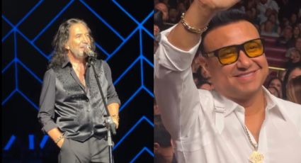 Marco Antonio Solís saluda en pleno concierto a Brincos Dieras y a Kevin Contreras