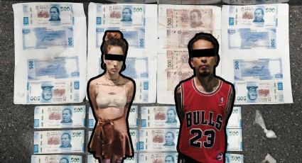 Detienen a pareja en Guadalupe con billetes falsos y droga