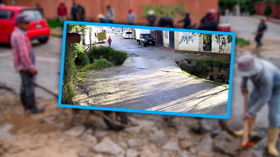 Colapsa puente en San Cristóbal de las Casas, Chiapas.
