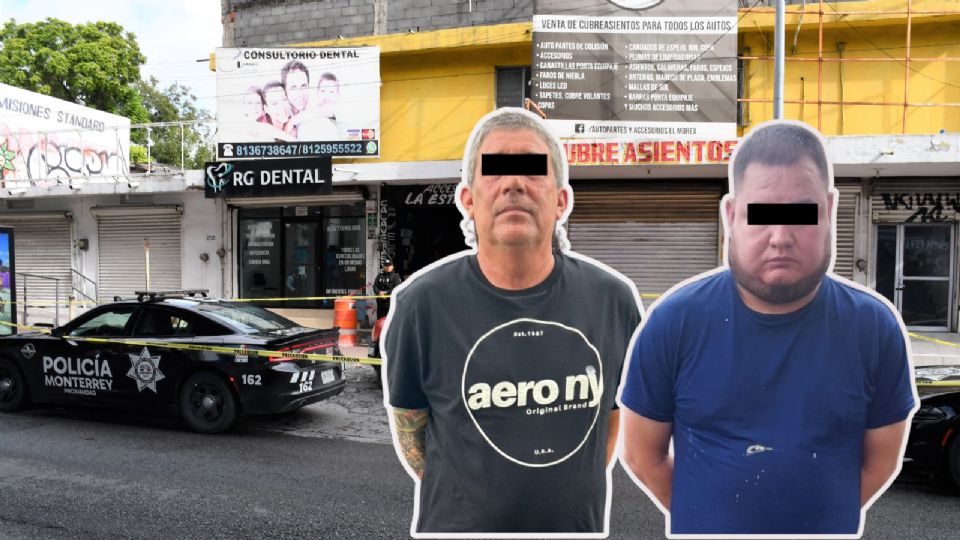 Policías de Monterrey detuvieron a dos hombres en la colonia Pablo A. de la Garza tras resistirse al arresto y hallarlos con autopartes de dudosa procedencia.