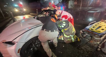 Choque en colonia Del Prado deja a un hombre lesionado en Monterrey