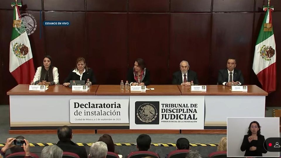 Queda formalmente instalado el Tribunal de Disciplina Judicial.