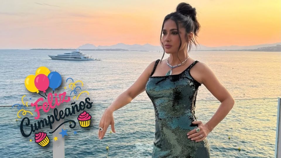 Salma Hayek echó la casa por la ventana en su cumpleaños 59, además de presumir este increíble atuendo. Chécalo.