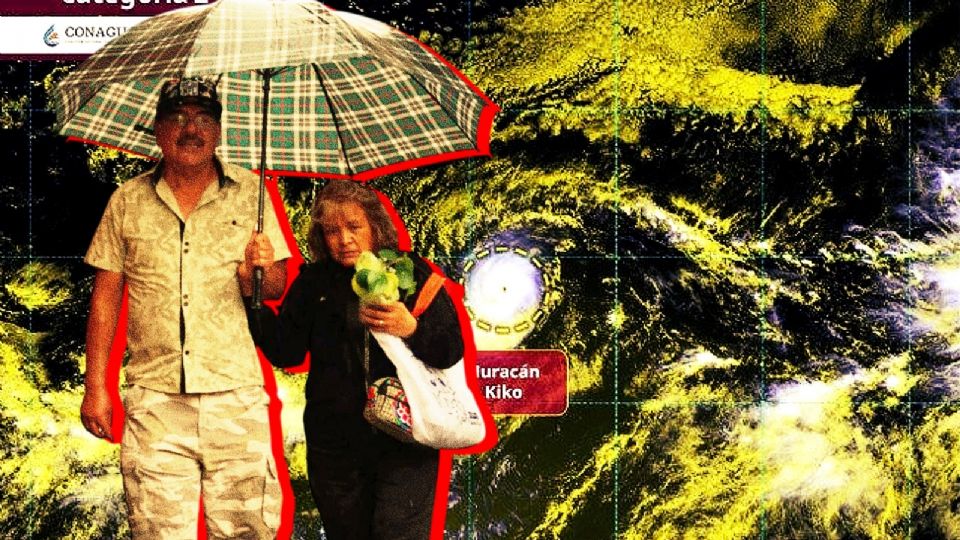 Huracán Kiko se aleja de México.