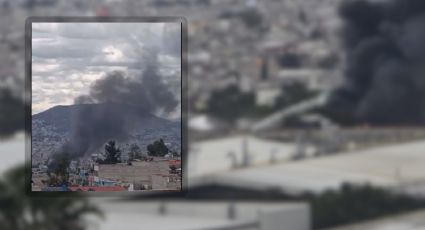 Se registra fuerte incendio en fábrica de Los Reyes la Paz, Estado de México | VIDEO