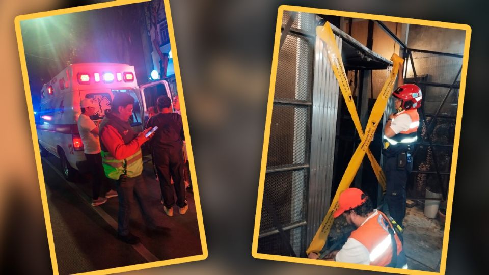 El desplome de un elevador en la colonia Condesa movilizó a servicios de emergencia y dejó personas heridas.