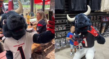 VIDEO | Así fue la visita de la mascota de los Texanos de Houston en Monterrey