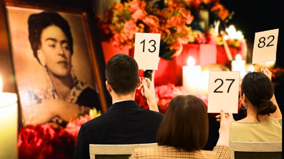 'El sueño (La cama)' (1940), de Frida Kahlo. La pintura es la pieza central de una venta de más de 100 obras surrealistas.