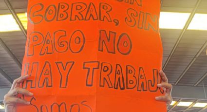 Docentes de secundaria protestan por falta de pagos y descuentos de nómina