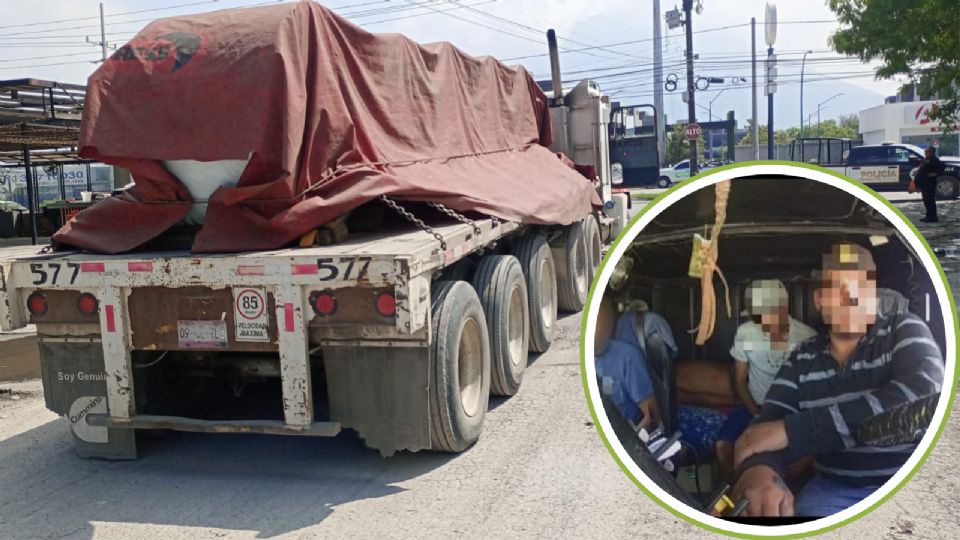 Policías de Guadalupe detuvieron a tres presuntos ladrones de tráileres y liberaron al chofer tras un operativo guiado por el C-4.