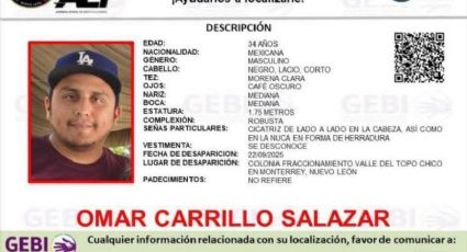 ¿Quién es Omar Carrillo Salazar, camillero del IMSS desaparecido en Monterrey?