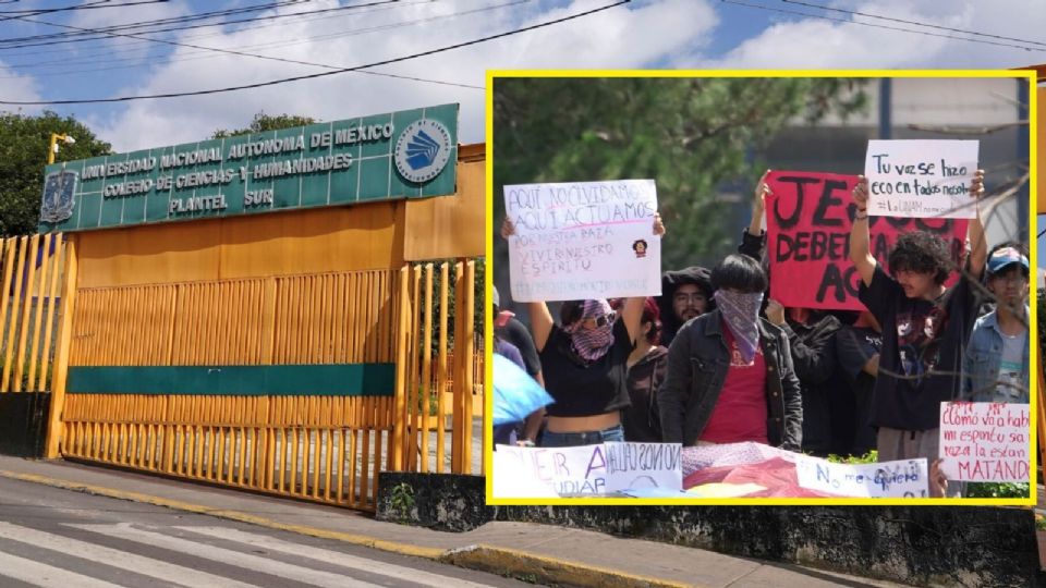 Padres del CCH-Sur piden a la UNAM garantías de seguridad para el regreso a clases de los estudiantes.