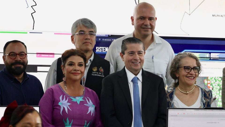 Giovani Gutiérrez Aguilar y Clara Brugada.