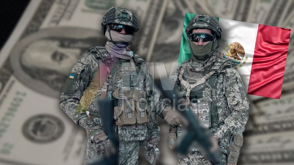 Expolicías mexicanos buscan ganancias en la guerra de Ucrania.